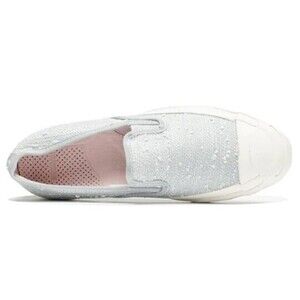 Converse Womens Bunney Jack Purcell 154040C Gray Slip On Shoes Size W 9.5